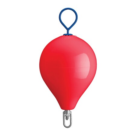 Polyform Polyform CM-3 RED CM Series Mooring Buoy - 17" x 22", Red with Galvanized Eye CM-3 RED